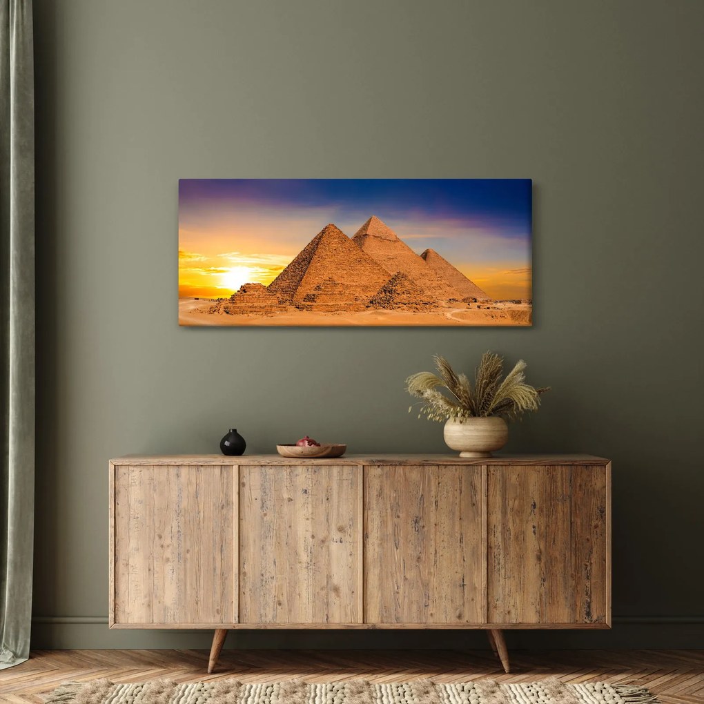 Obraz - Egyptské pyramídy (120x50 cm)
