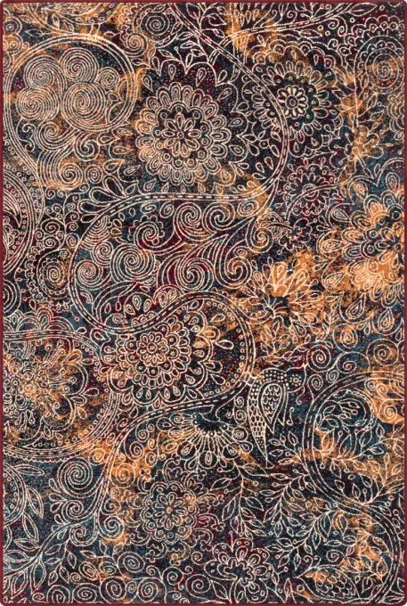 Koberec Agnella Isfahan Sella Bordeaux