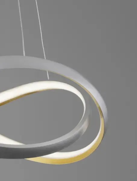 LED luster Odrey sivá s diaľkovým ovládaním