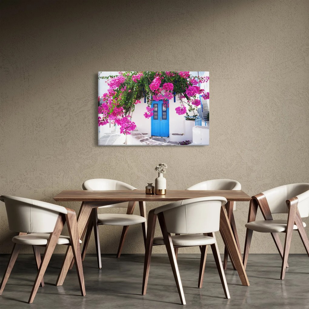 Obraz - Tradičný grécky dom (90x60 cm)