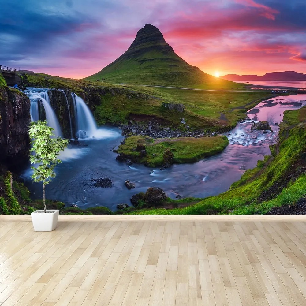 Fototapeta Vliesová Sopka kirkjufell 208x146 cm