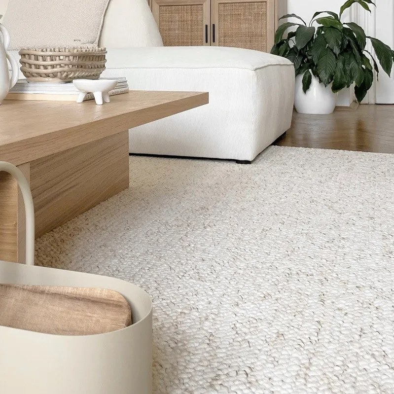 BT Carpet, Kusový koberec Wolly 102843, 140x200, biela, obývacia izba