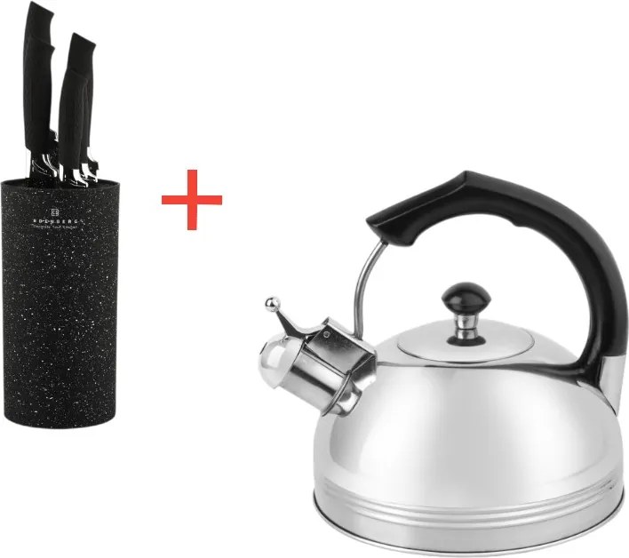 Set kuchynských nožov a čajníka