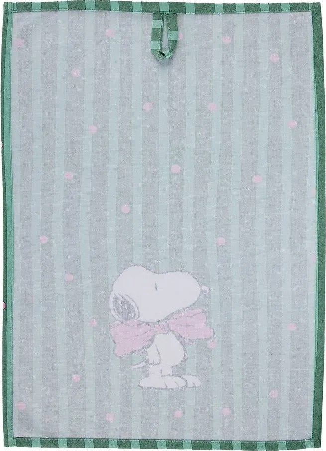 PEANUTS Utierka Snoopy s motýlikom - zelená
