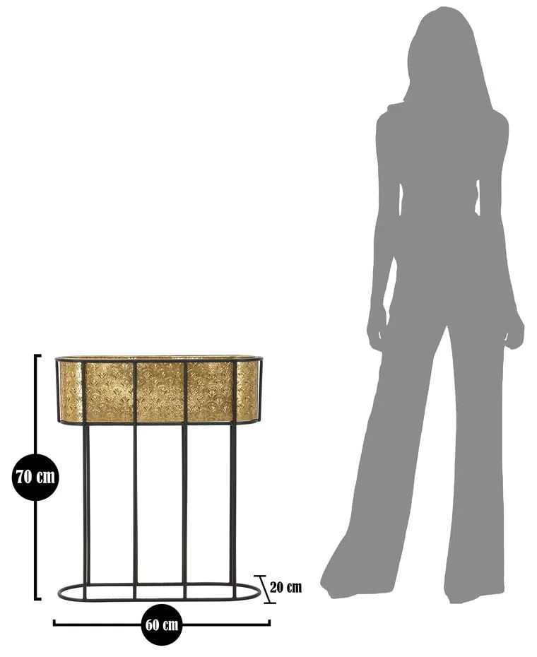 Kovový stojan na kvety Oval – Mauro Ferretti