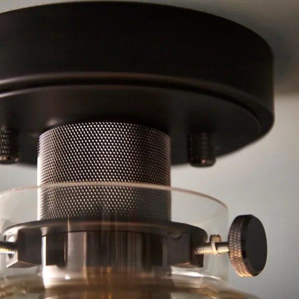 Endon 99106 - Stropné svietidlo URBAN 1xE27/10W/230V čierna/číra