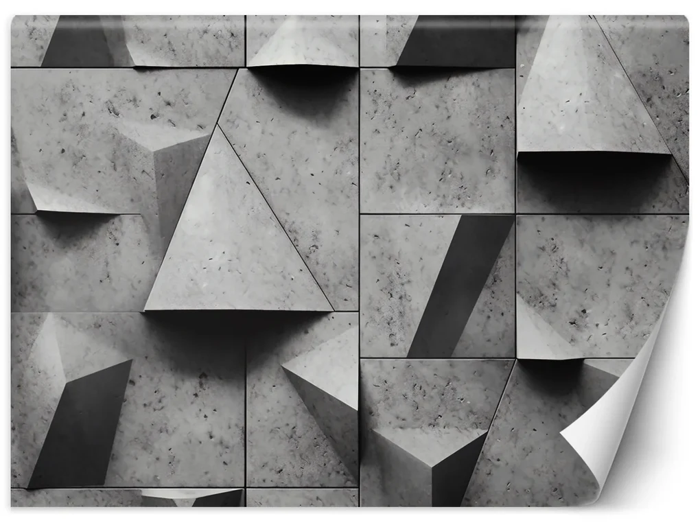 Gario Fototapeta Geometrické betónové tvary Materiál: Vliesová, Rozmery: 150 x 105 cm
