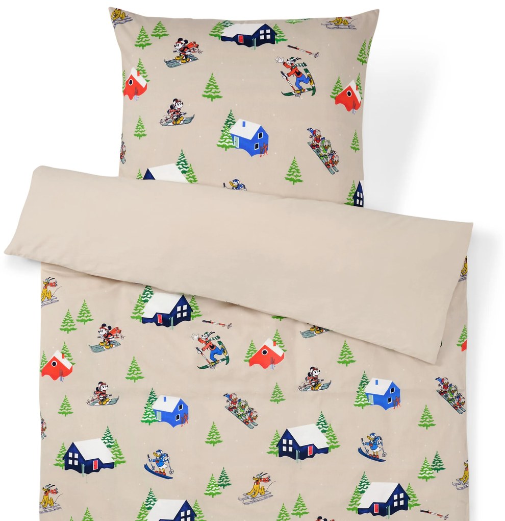 Posteľná bielizeň z jemného biberu »Mickey and Friends«, štandardná veľkosť