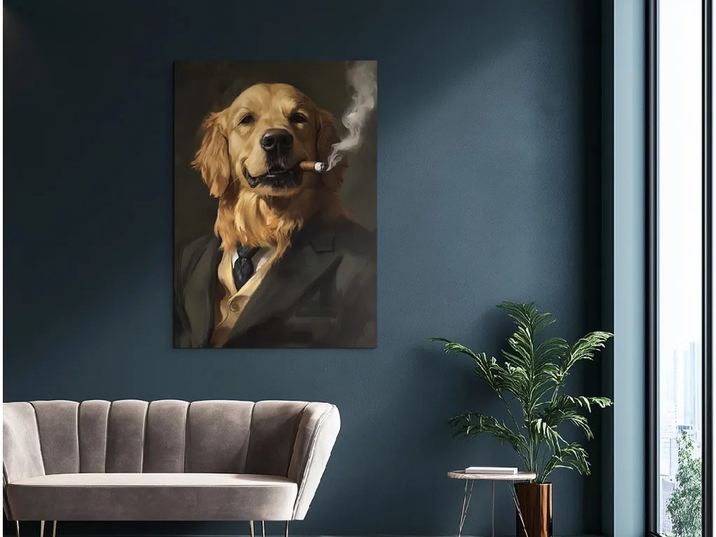 drevko | Obraz Zlatý retriever s charizmou