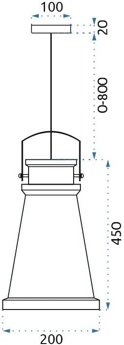 Toolight Toolight, stropné svietidlo 1xE27 ASTI-A, čierna-zlatá, OSW-00178