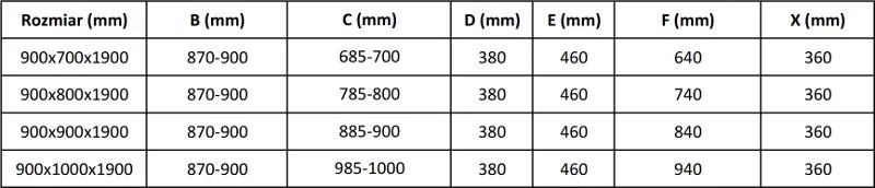 Mexen APIA sprchový kút 90x100, číre-pásy / chrómový profil, 840-090-100-01-20