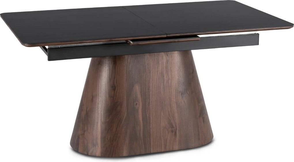 PROXIMA.store - Rozkladací jedálenský stôl LIZBONA FARBA: čierna, konštrukcia: orech