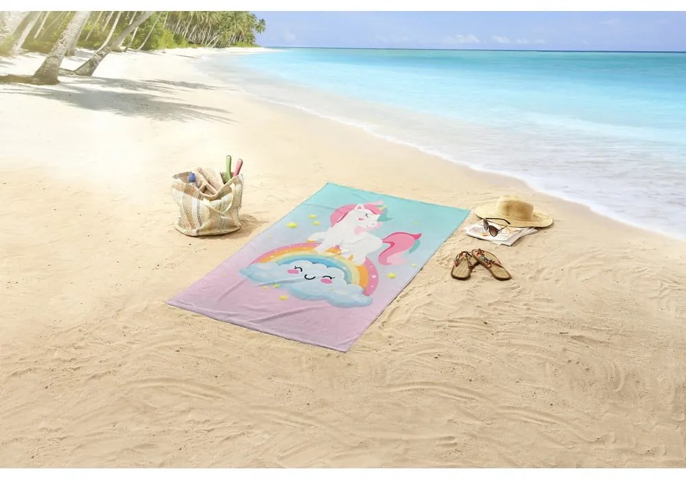 Detská zamatová plážová osuška 75x150 cm Sweety – Good Morning