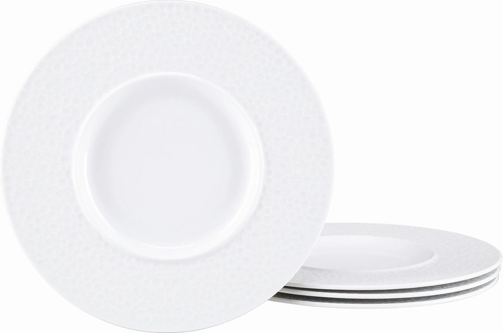 XXXLutz SADA GURMÁNSKYCH TANIEROV 4 ks Show Time Hammer Weiss Creatable - Taniere - 007768075402