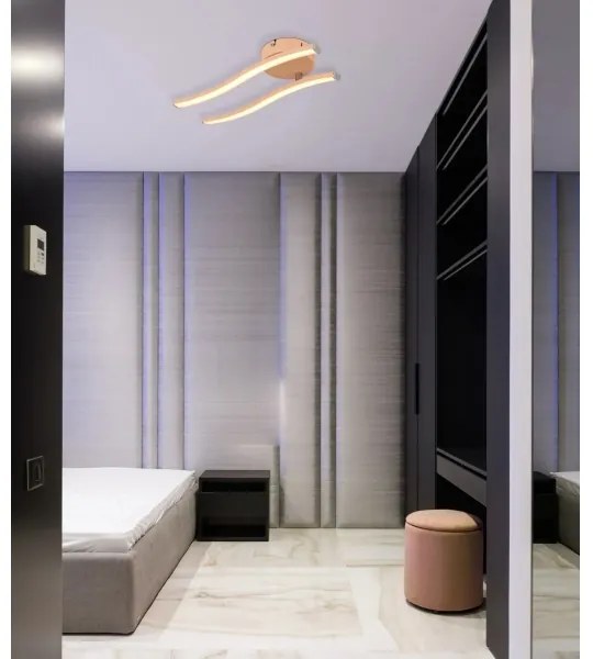 Globo 67178P - LED Prisadený luster TYLER LED/12W/230V 3000K oranžová