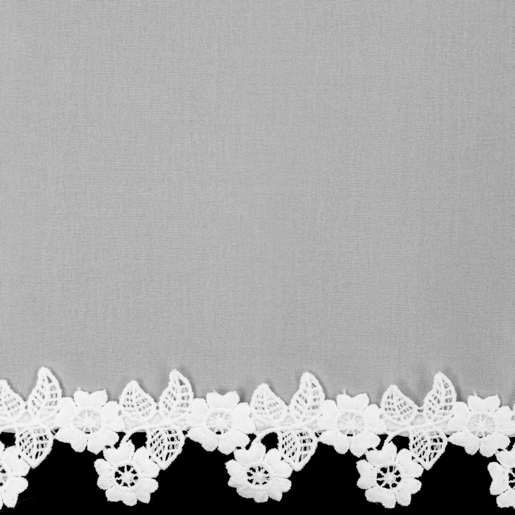 KRÁTKA ZÁCLONA NA PÁSKE LILI 150X60 CM BIELA