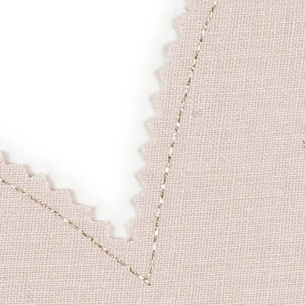 Ľanové prestieranie javorový list púdrová ružová so zlatom 37x37cm