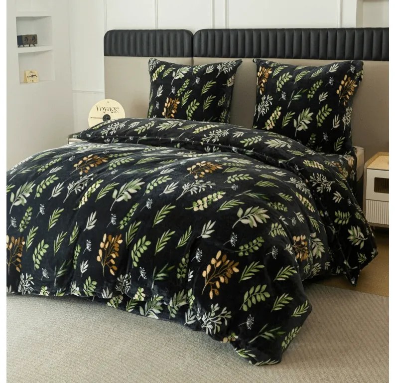 Obliečky mikroplyš ZELNOIR čierne Rozmer obliečky: 70 x 90 cm | 140 x 220 cm