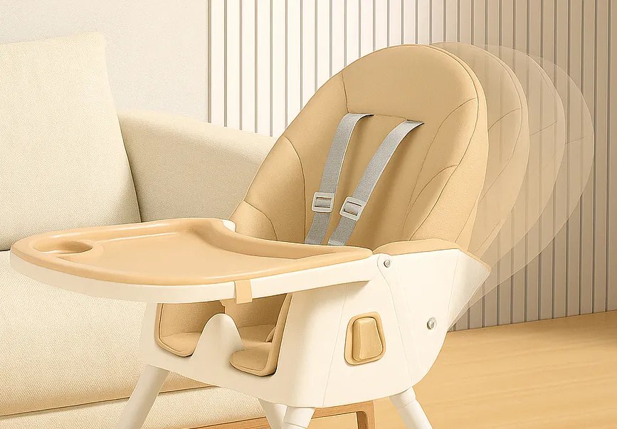 Stolička na kŕmenie KDK03 4v1 béžová + košík a kolieska ZDARMA