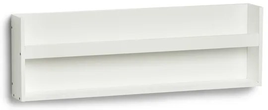 Zeller Present Polica, knižnica drevená, na knihy, na krájacie dosky aj na korenie biela