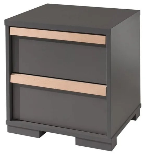 Tmavosivý detský nočný stolík London – Vipack