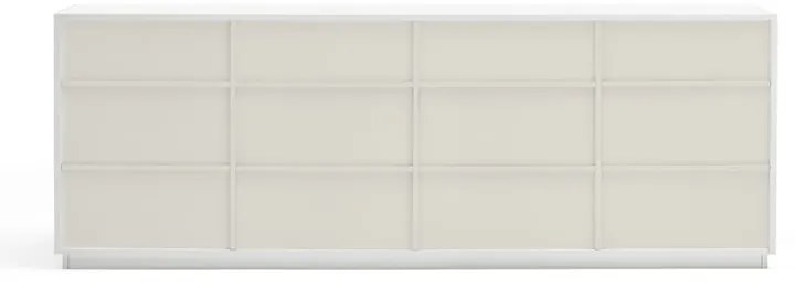 Biely príborník Teulat Doric, šírka 200 cm