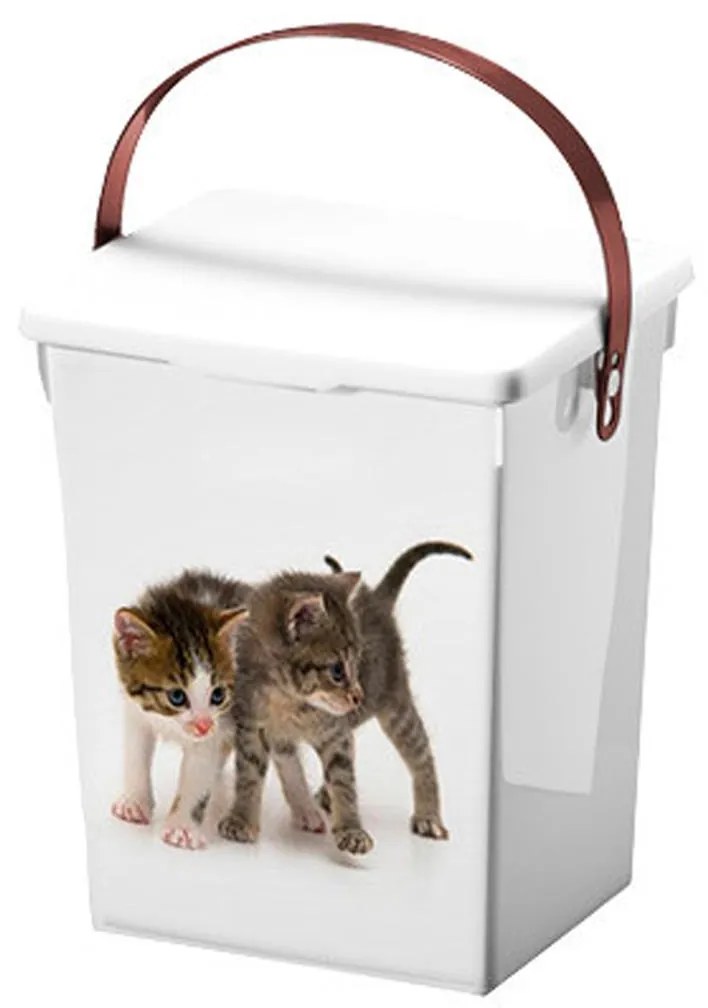 Úložný box Cat, 18x23,5x16,5 cm, biela