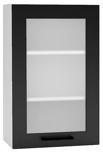 Kuchynská skrinka Denis WS45 PL čierna mat continental/biela