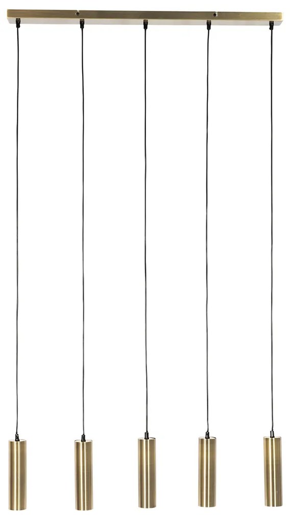 Moderné závesné svietidlo bronzové 5-svetlo - Jeana