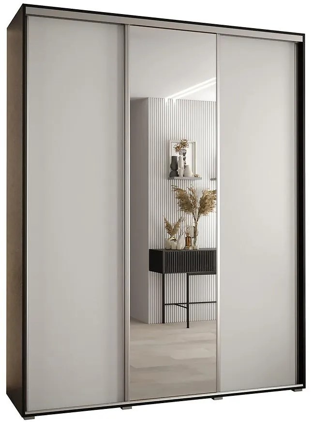 Skriňa 45 Canaris 3 200 čierna/biela/silver