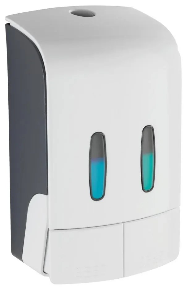 WENKO 24591100-Dávkovač mydla TARTAS 480 ml biela/šedá