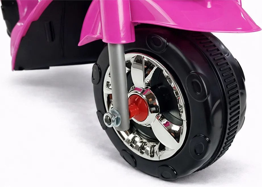 LEAN CARS Elektrická motorka pre deti HC8051 ružová so svetlami a zvukmi
