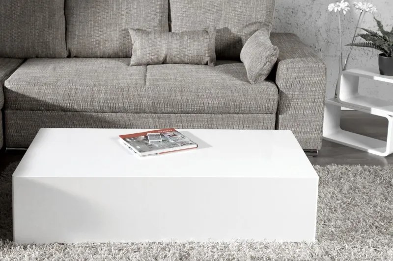 Bighome - Konferenčný stolík MONOBLOCK XL - biela