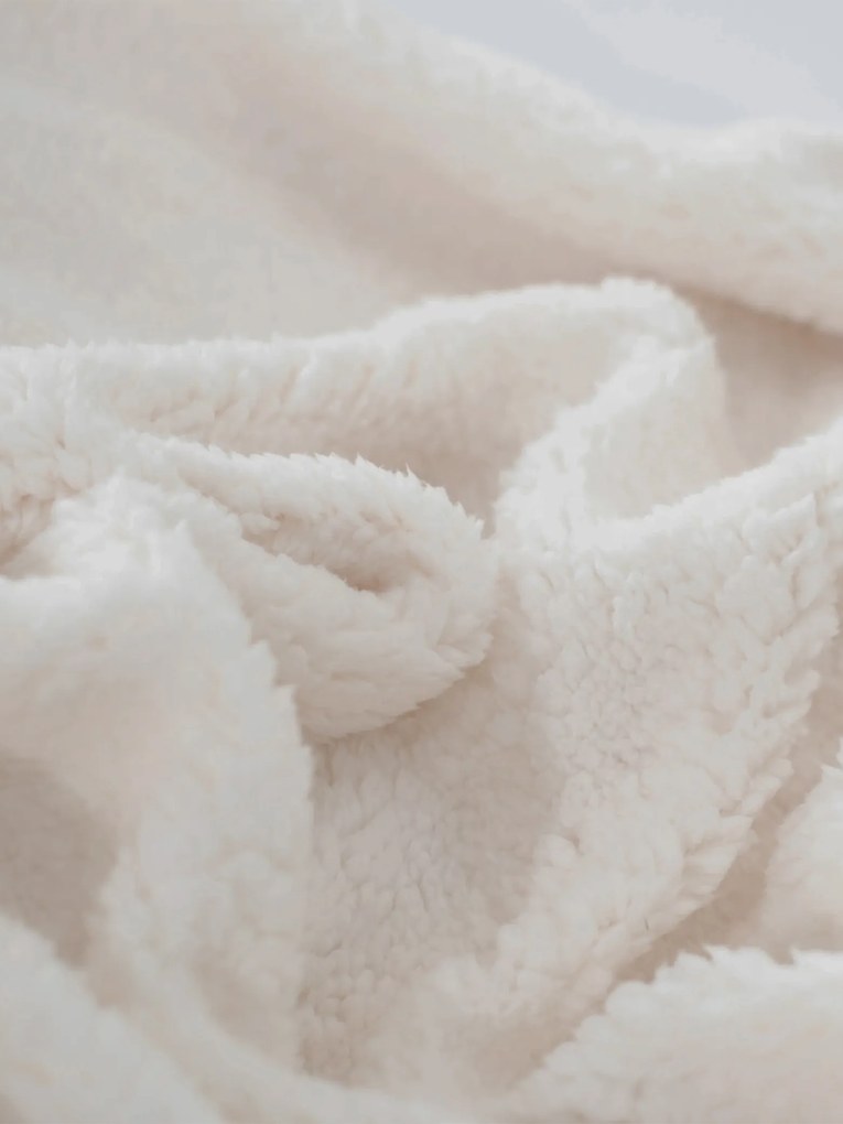 Baránková deka mikroplyš Exclusive 220 × 200 cm – Herbár béžový