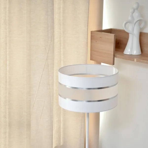 LED Stojacia lampa HELEN 1xE27/15W/230V biela