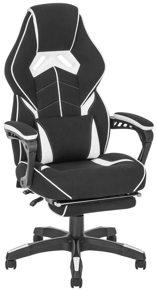 XXXLutz HERNÁ STOLIČKA, kožený vzhľad, mikrovlákno, netkaná textília, čierna, biela Novel - Kancelárske stoličky - 001884002101