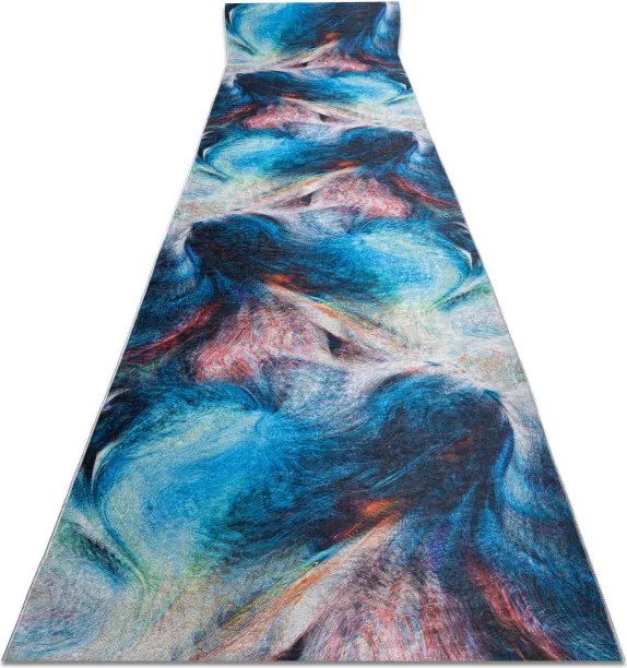 Protišmykový behúň LOTUS COLOR 36500 modrý / červený - Výpredaj