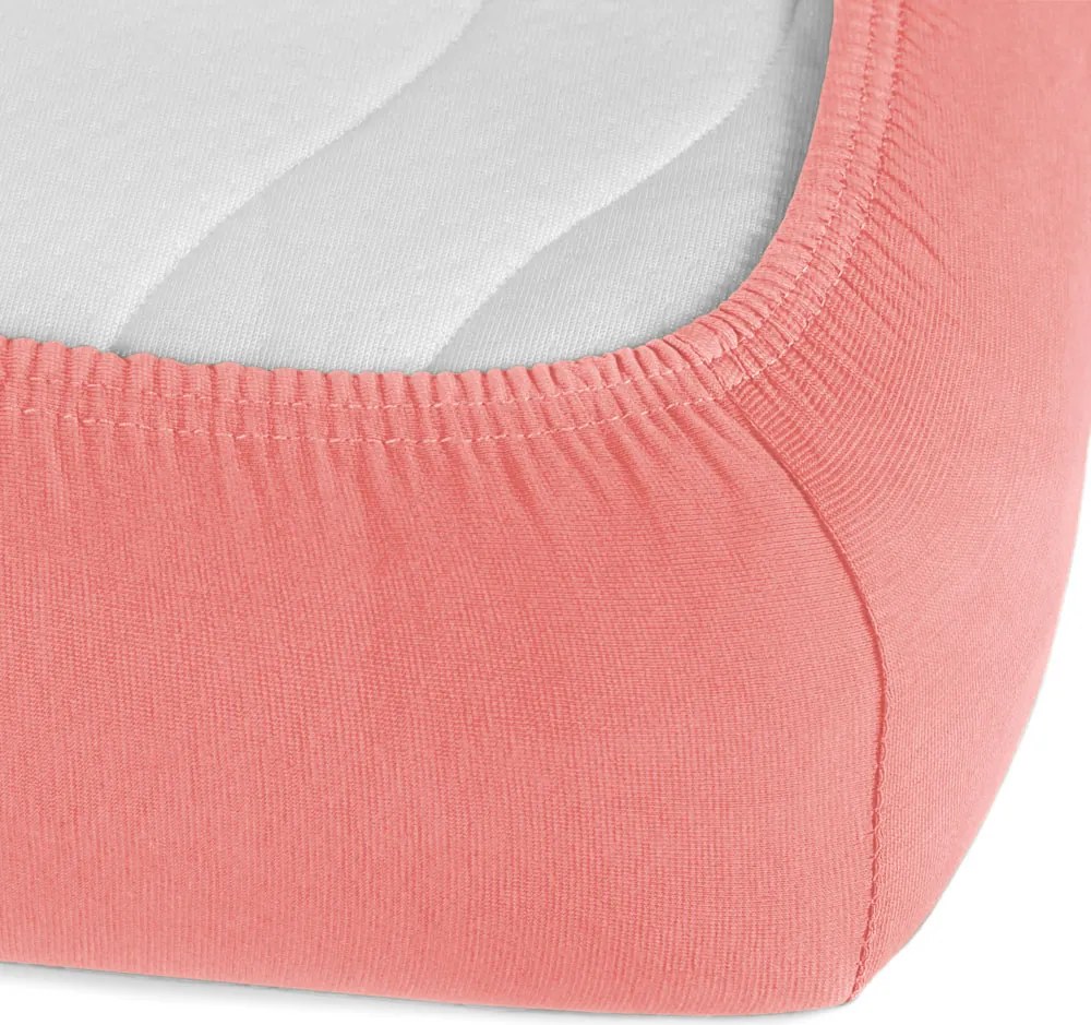 Detské jersey napínacie prestieradlo do postieľky JR-001 Koralové 60 x 120 x 10 cm - do postieľky