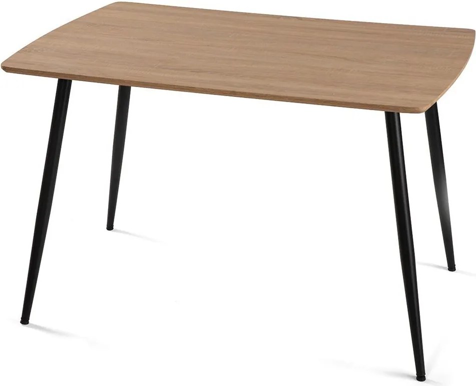 Jedálenský set 4x stoličky + stôl 120 cm AVENBERG NATURAL, sivá