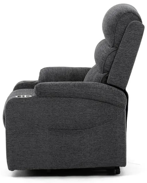 Autronic BONTEC Polohovacie kreslo, elektrické káblové ovládanie, šedá, látka, TV-S8348 GREY2 Farba: Šedá