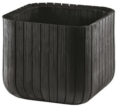 Keter Plastový kvetináč Cube planter M sivá, 30 cm