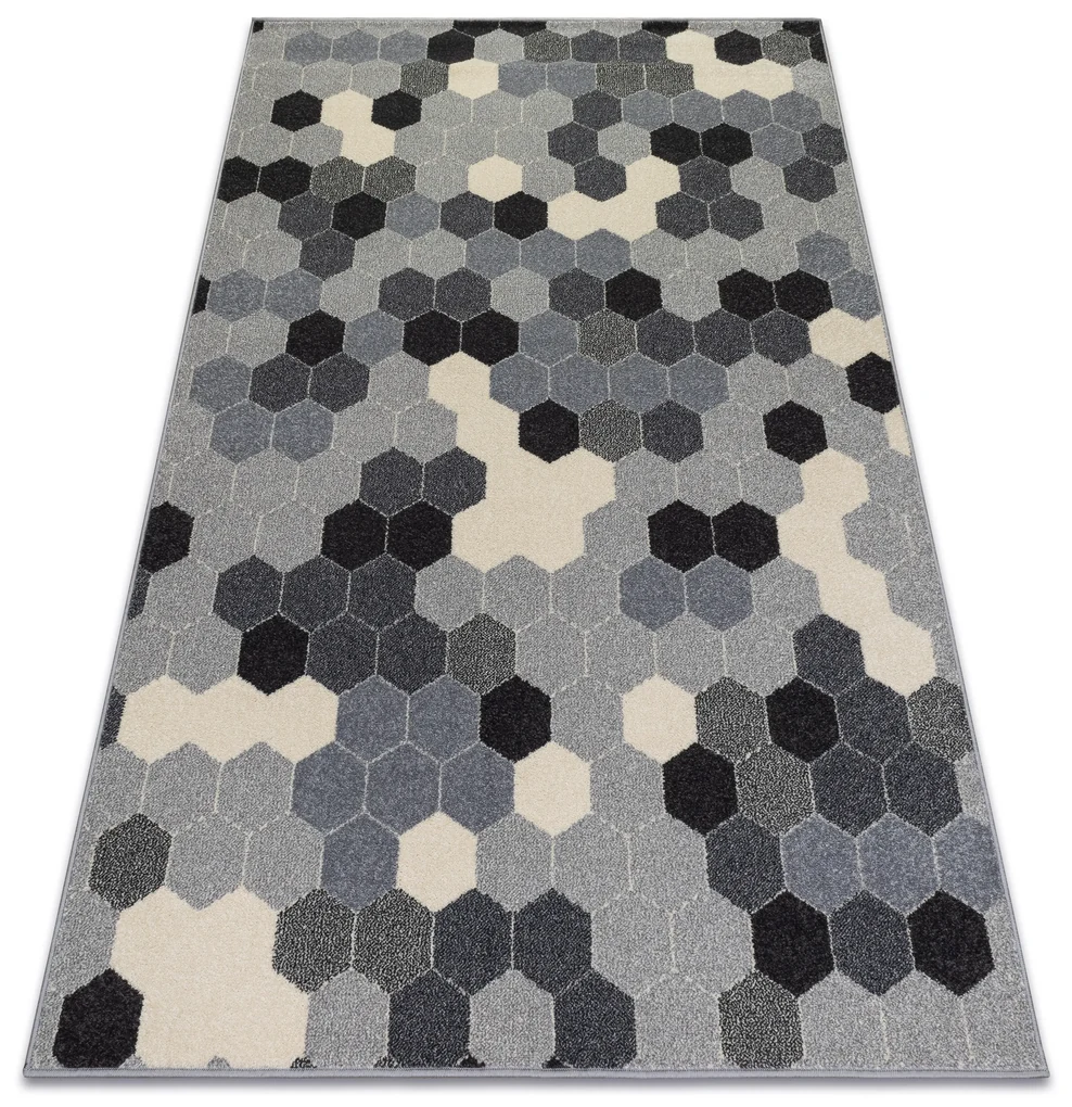 Koberec HEOS 78537 sivo / krémový HEXAGON