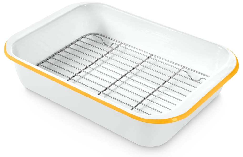 Smaltovaná forma na zapekanie s mriežkou