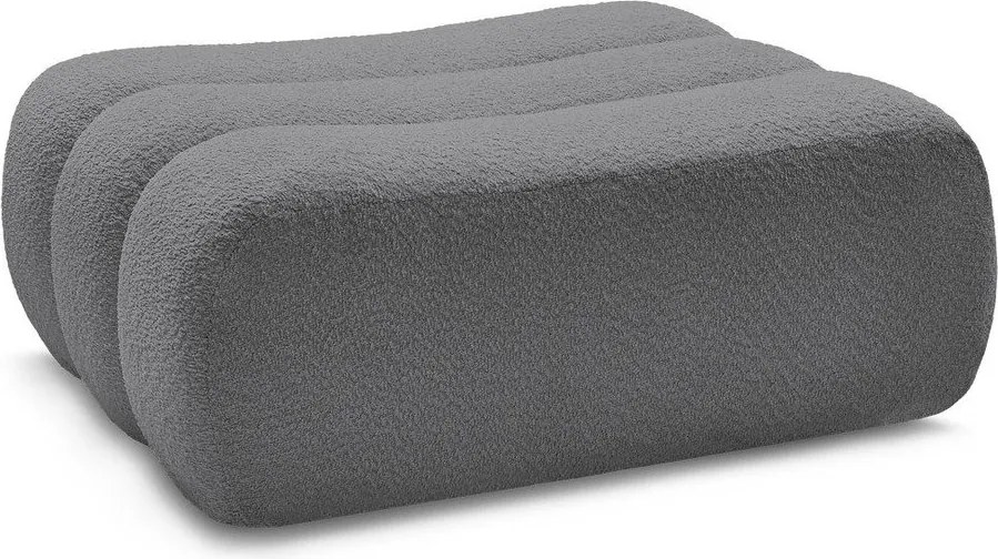 Sivá podnožka z textílie buklé Azra – Bobochic Paris