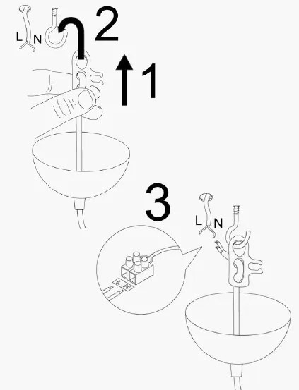 Stropné svietidlo Dolunay V čierne