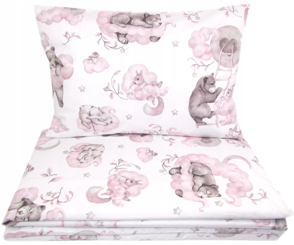 Vulpi Obojstranné obliečky 120x90 BabyBoom Pinky Friends