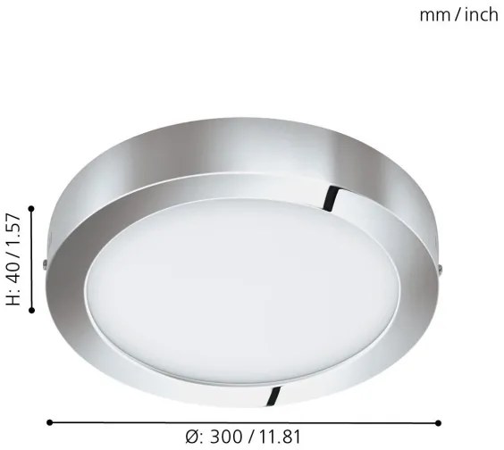 Eglo 96058 - LED kúpeľňové svietidlo FUEVA 1 LED/22W/230V IP44