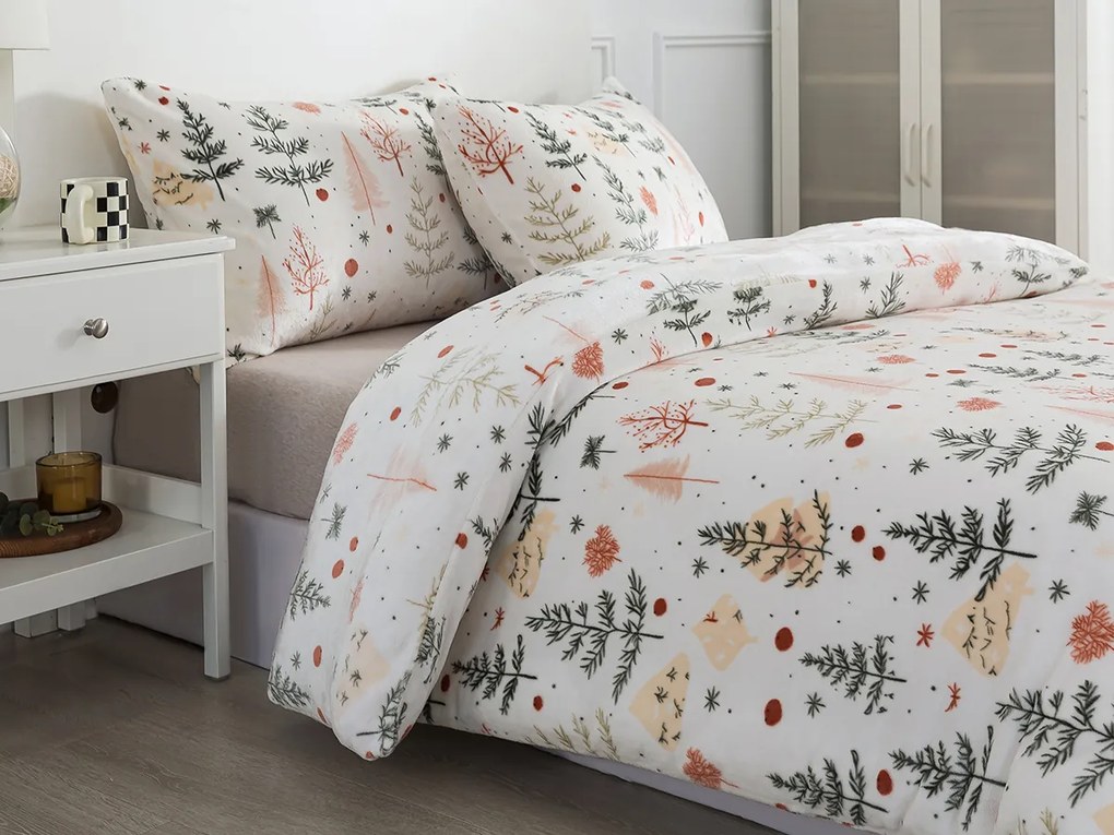 XPOSE® Francúzske mikroplyšové obliečky ŠKANDINÁVSKE VIANOCE Exclusive