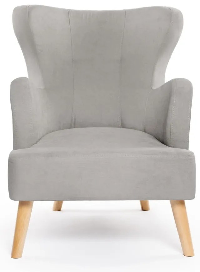 Svetlosivé kreslo ušiak Noemye – Bonami Selection