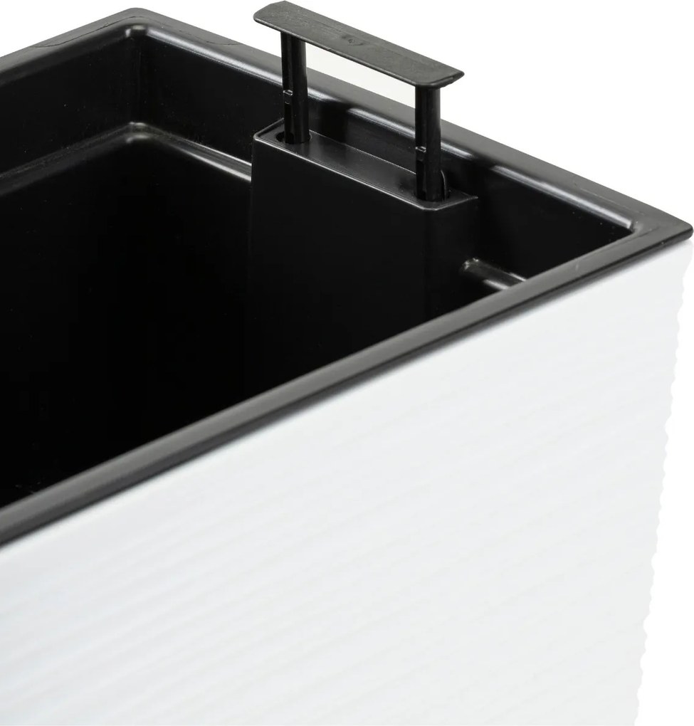 Plastový květináč Bouquet Riflo 56x19 cm bílý